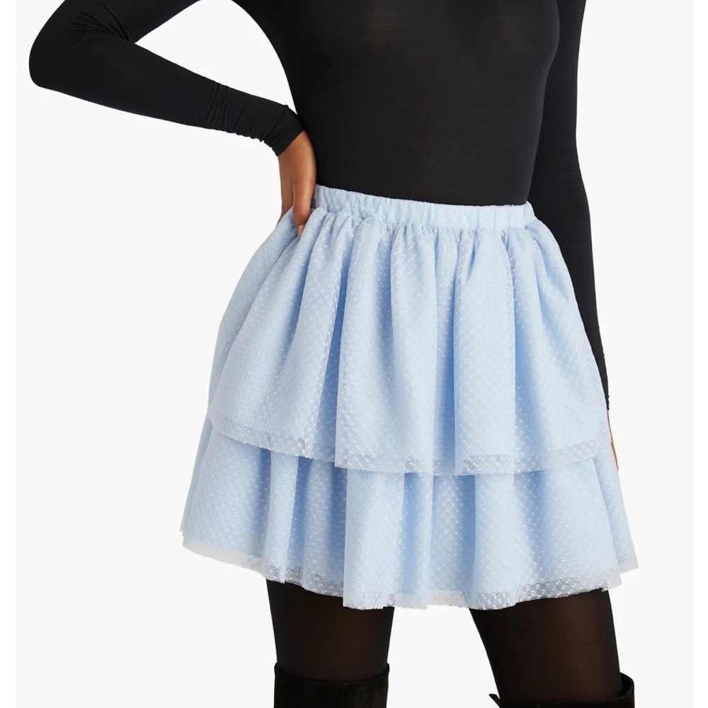Hill House Clara Tulle Skirt in Powder Blue - Picture 8 of 14